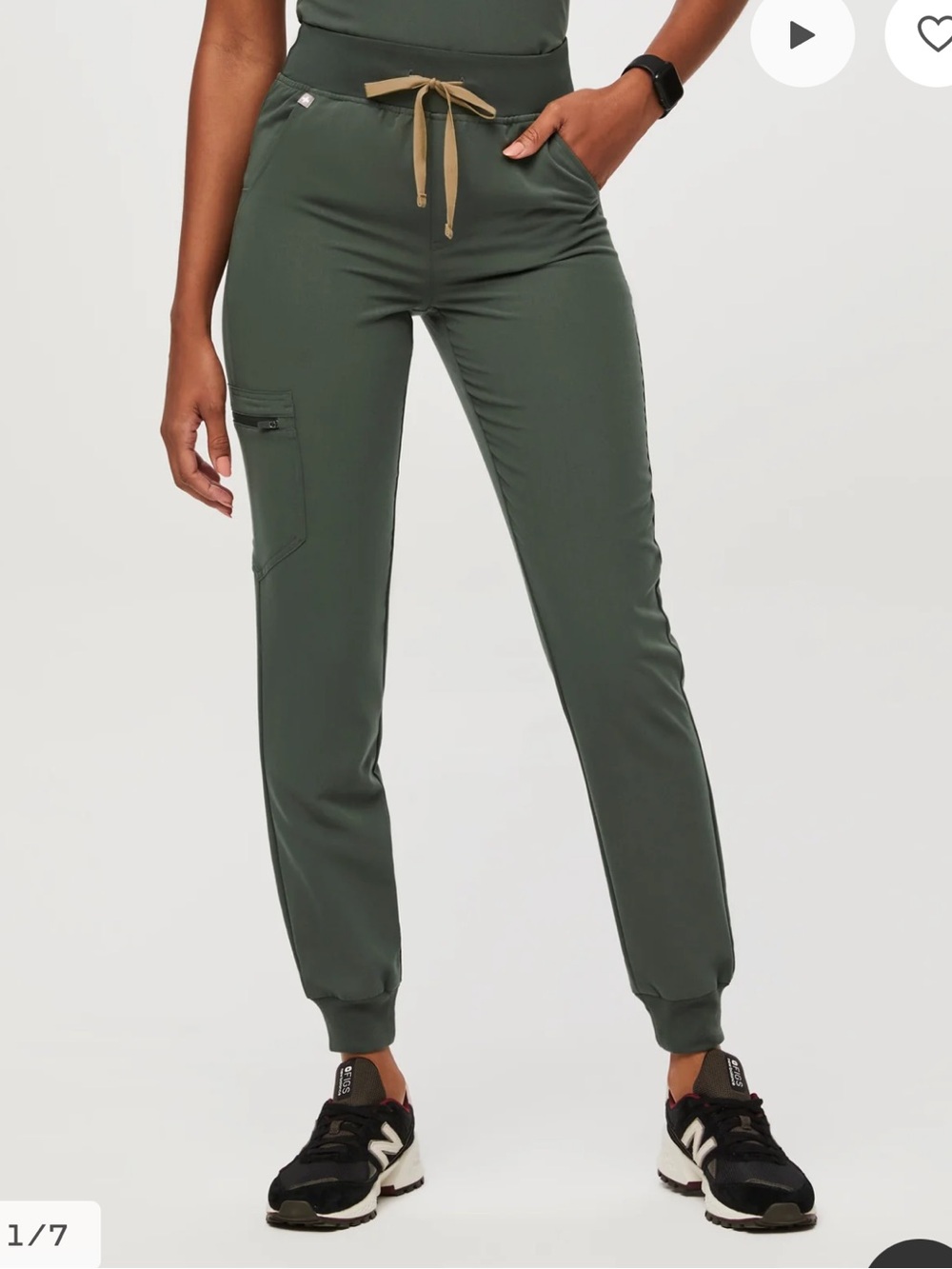 Figs Moss Zamora High-Rise Jogger Scrub Pant